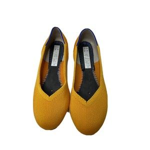 Rothy's The Flat Lemondrop Womens Size 7 Fabric Ballet Flats Lightweight